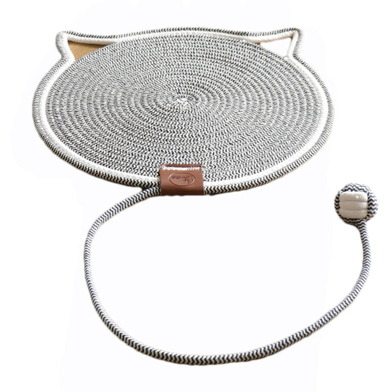 Cotton Rope Cat Scratching Mat – Durable Wear-Resistant Claw Grinder & Scratcher Toy