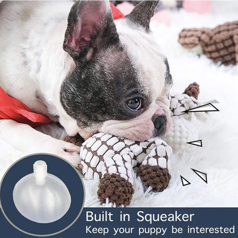 Plush Donkey Squeaky Dog Toy – Durable Chew & Training 🐾🧸