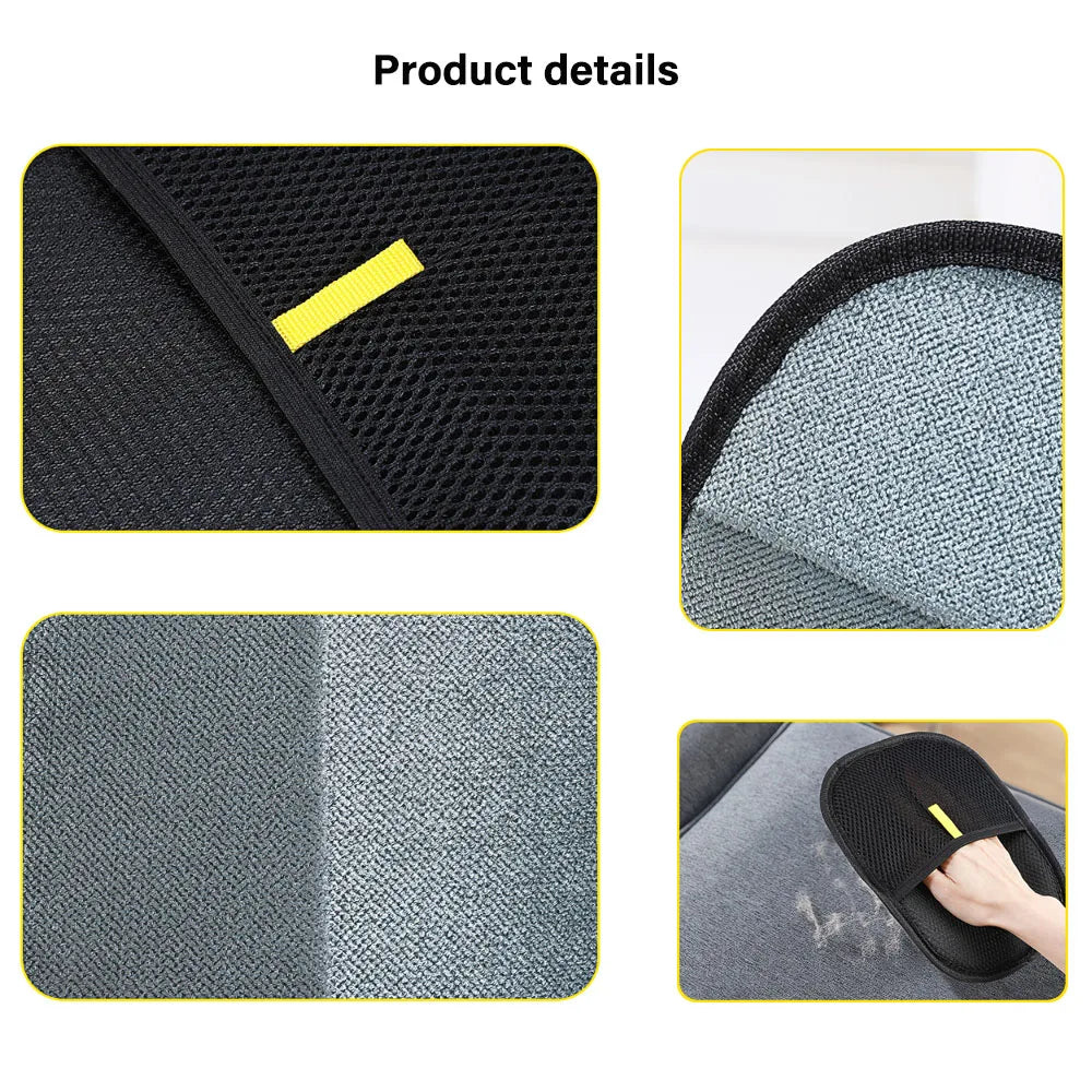 Pet Grooming Gloves 🐾 Hair Remover for Sofa, Carpet & Clothes