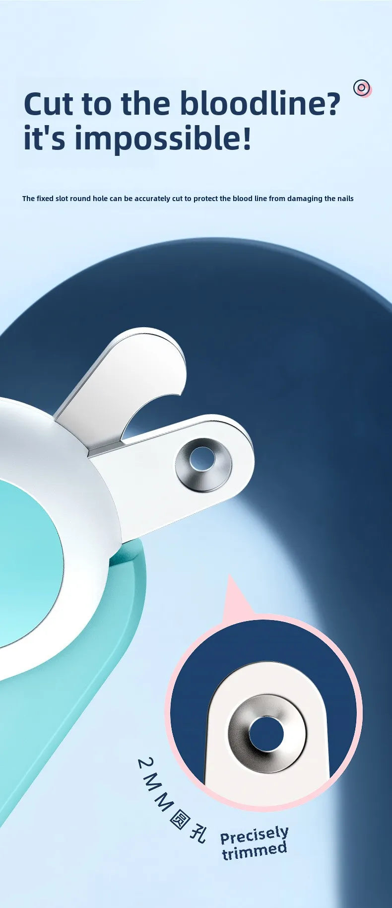 💡 LED Illuminate Blood Line Pet Nail Clippers – Safe, Precise Grooming for Dogs & Cats