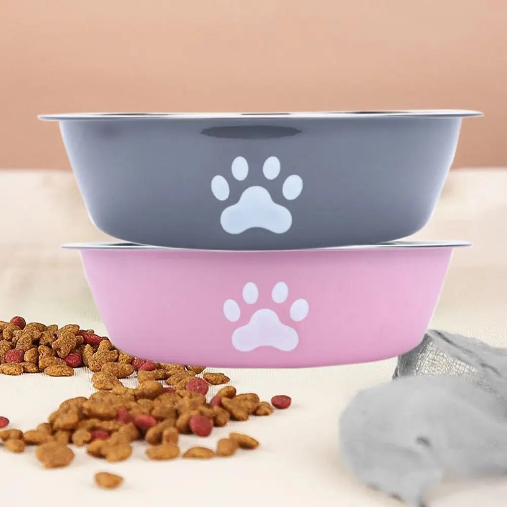 Large Capacity Stainless Steel Non-Slip Pet Bowl – Double-Layer Water & Food Bowl for Dogs & Cats