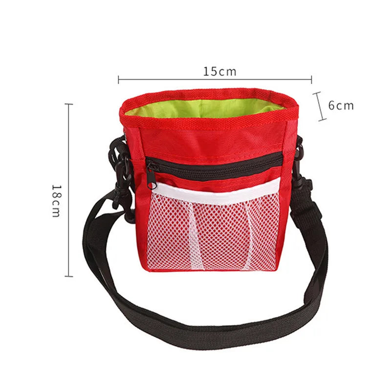 Multifunctional Dog Training Treat Pouch – Pet Snack & Food Bag with Waist Strap & Crossbody Option for Puppy Walking & Training