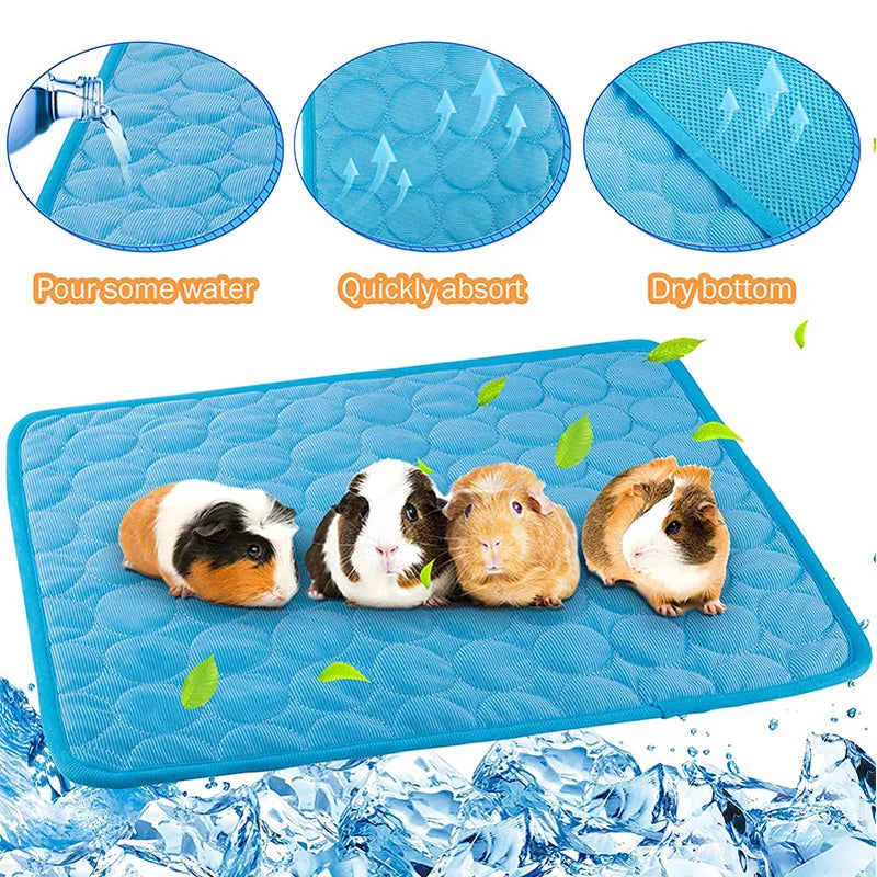 Cooling Cage Liners for Guinea Pigs – Breathable Summer Pee Pads for Small Animals, Rabbits, Chinchillas & Hamsters