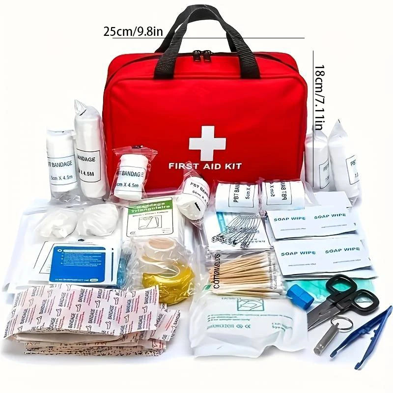 Multi-Purpose First Aid Kit – Portable Emergency Medical Kit for Hiking, Hunting, Camping & Travel (Small/Large Sizes)