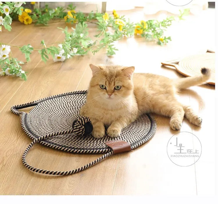 Cotton Rope Cat Scratching Mat – Durable Wear-Resistant Claw Grinder & Scratcher Toy