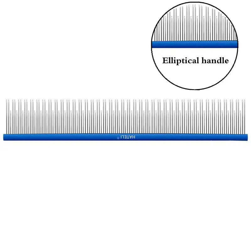 22cm Stainless Steel Pet Grooming Comb for Dogs & Cats