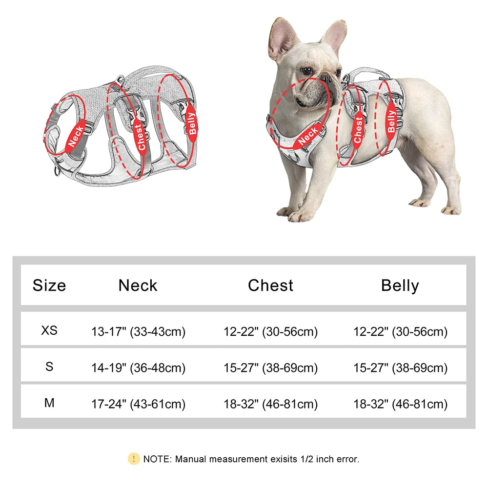 🐶 Escape-Proof Reflective Dog Harness – Durable Nylon Vest with Handle for Small to Large Dogs