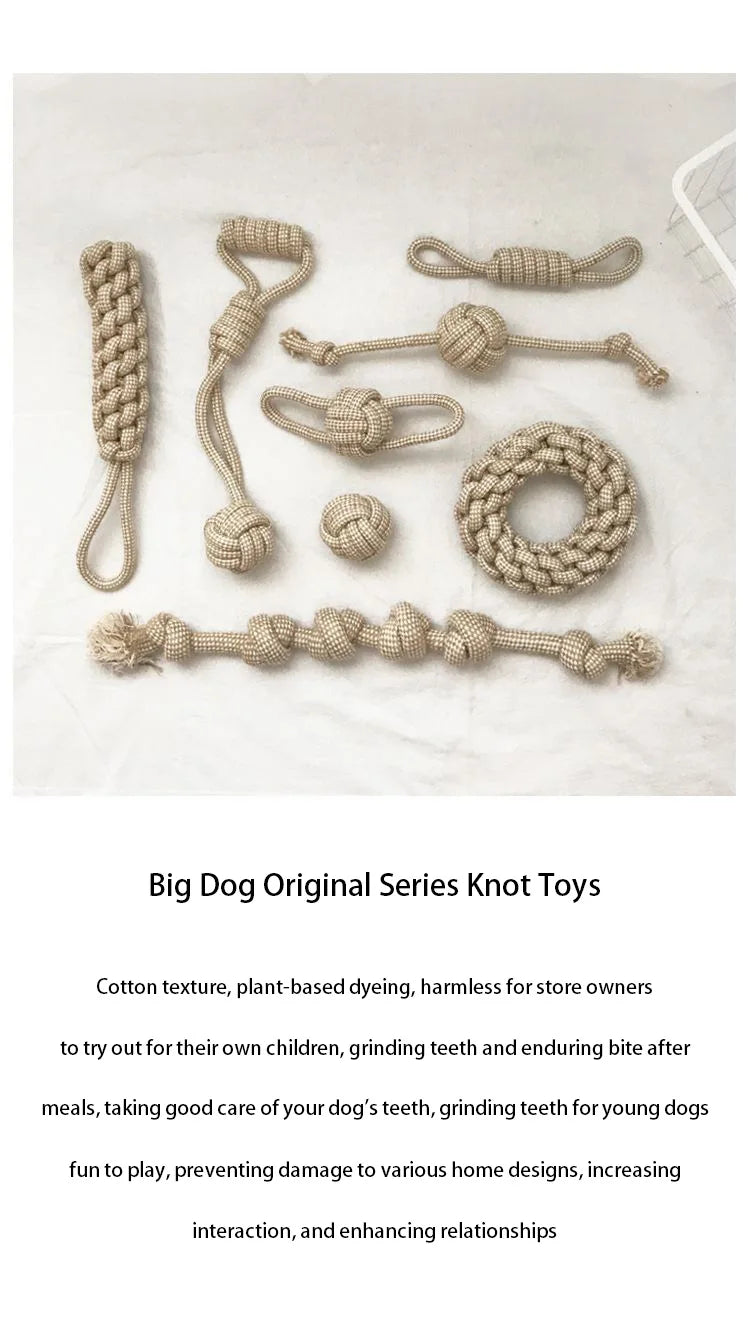 Knot Chew Toy – Teeth Cleaning & Interactive Play for Pets 🪢🐾