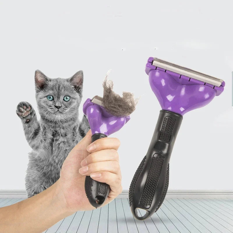 🐶 Dogs & Cats Hair Shedding Massage Comb – Pet Grooming Brush for Hair Removal & Massage