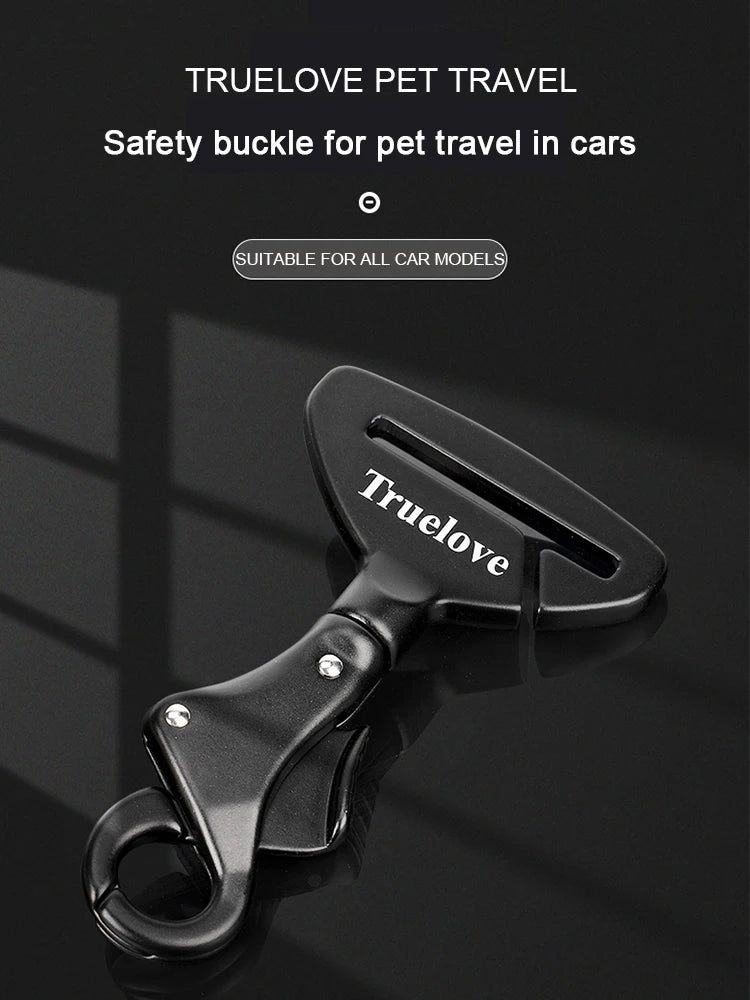 Truelove Pet Car Seat Belt Safety Buckle – TLM1993, Lightweight Aluminum Alloy for Collar or Harness, Portable Travel Restraint