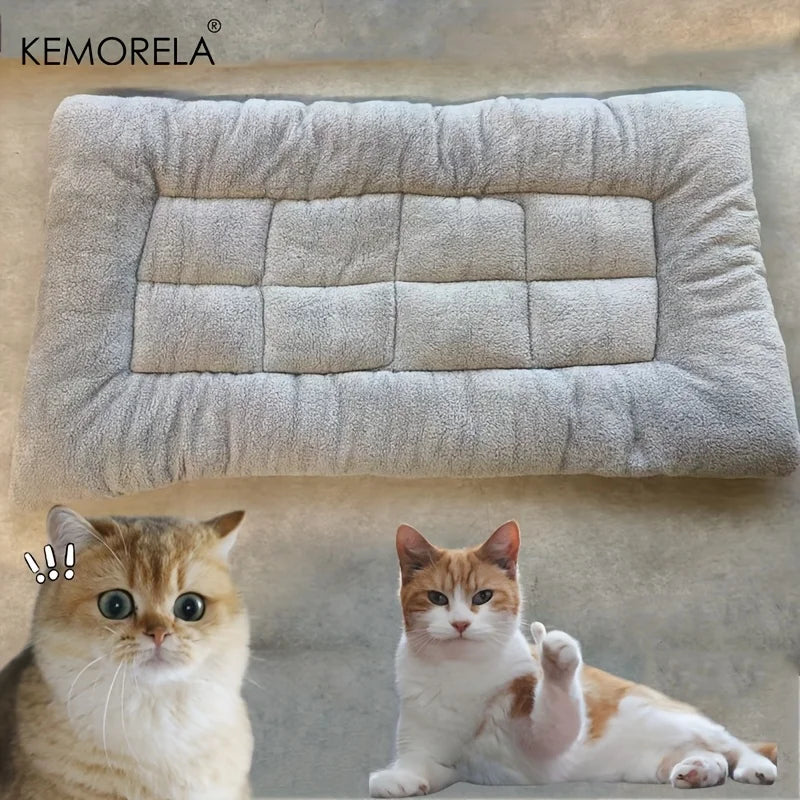 KEMORELA Extra Large Plush Dog Bed – Super Soft Thick Crate Mat for Small, Medium & Large Dogs