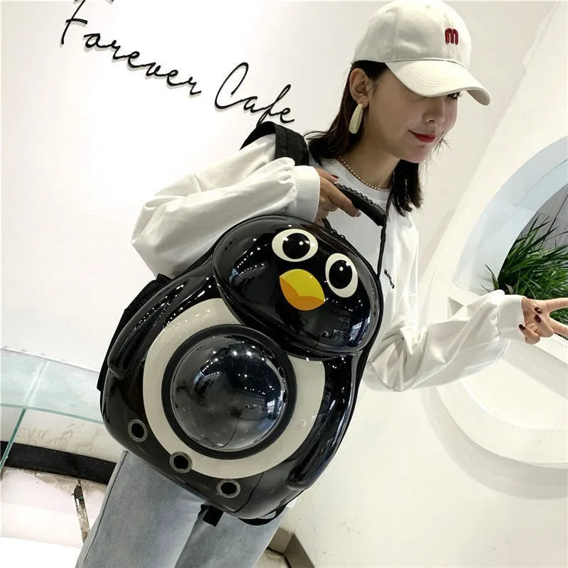 Space Capsule Cat & Dog Backpack – Breathable Portable Pet Travel Carrier with Cartoon Design