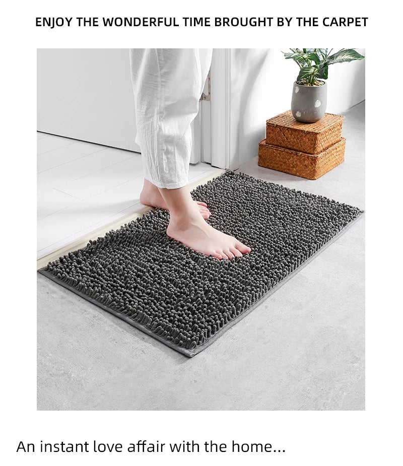 Chenille Plush Pet Mat – Soft Absorbent Dog & Cat Bed Pad, Cozy Seat Cushion for Crates, Bathroom & Pet Lounging