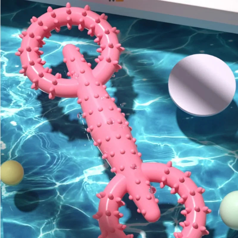 Indestructible Dog Pull Ring Toy – Interactive Chew Toy for Puppies, Teeth Cleaning & Boredom Relief