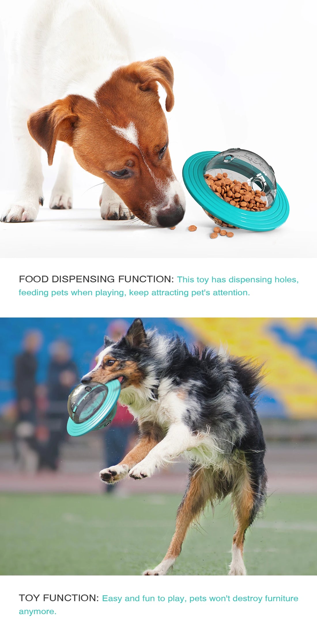 Dog Flying Disk Food Dispenser – Interactive Slow Feeder Toy 🥏🐾