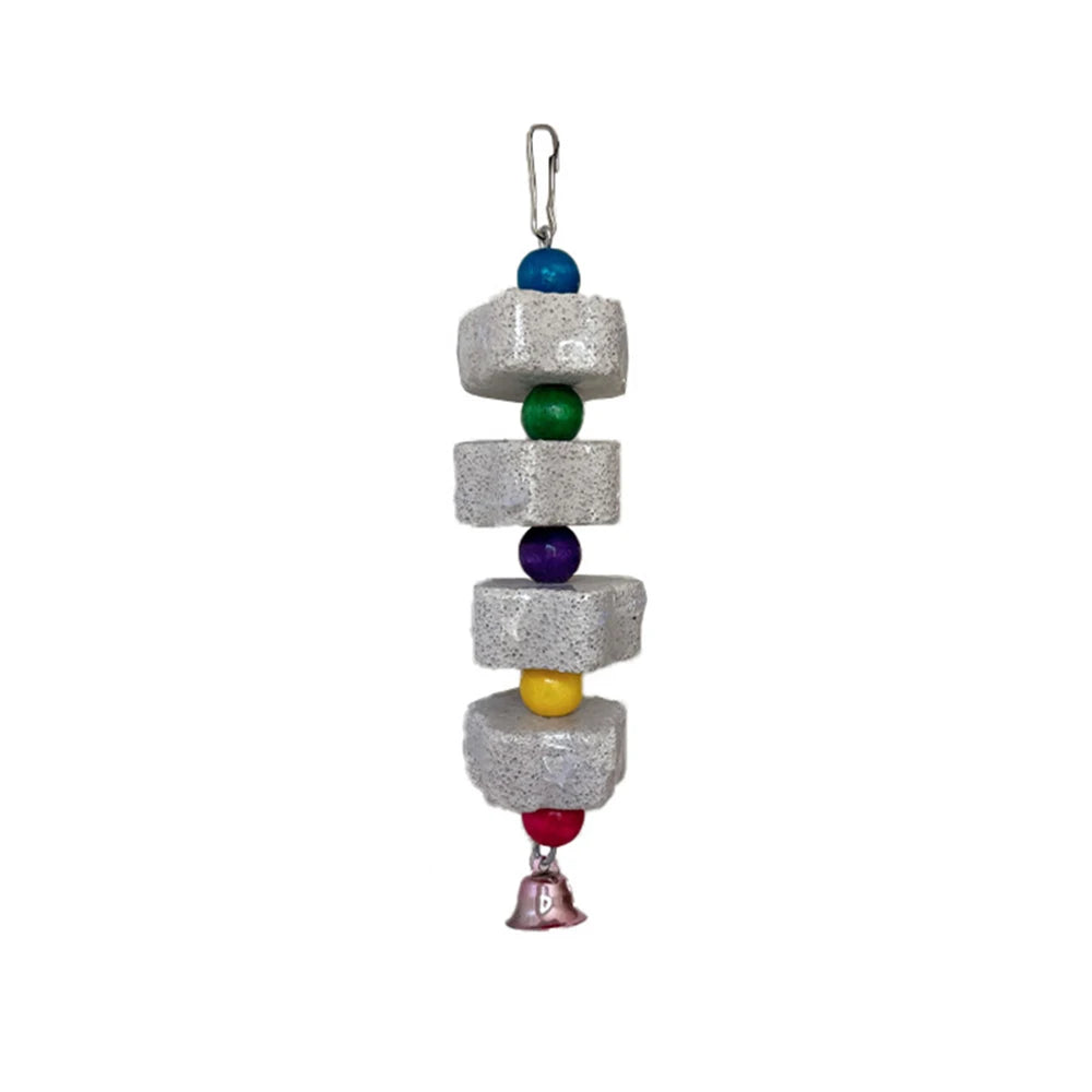 Volcanic Rock Chew Toy – Teeth Grinding Toy for Parrots & Hamsters