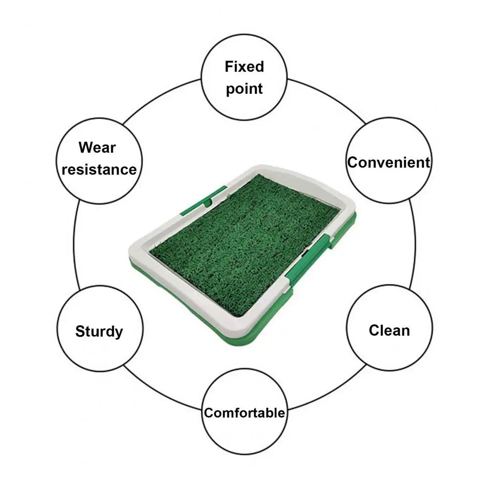 Portable Dog Grass Pee Pad – Reusable Pet Potty Training Mat for Indoor/Outdoor Use