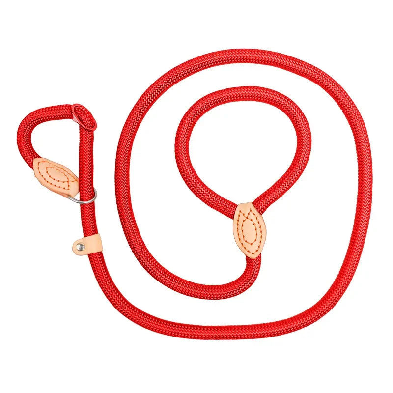 Heavy Duty Slip Rope Dog Leash – Adjustable Braided Training Lead