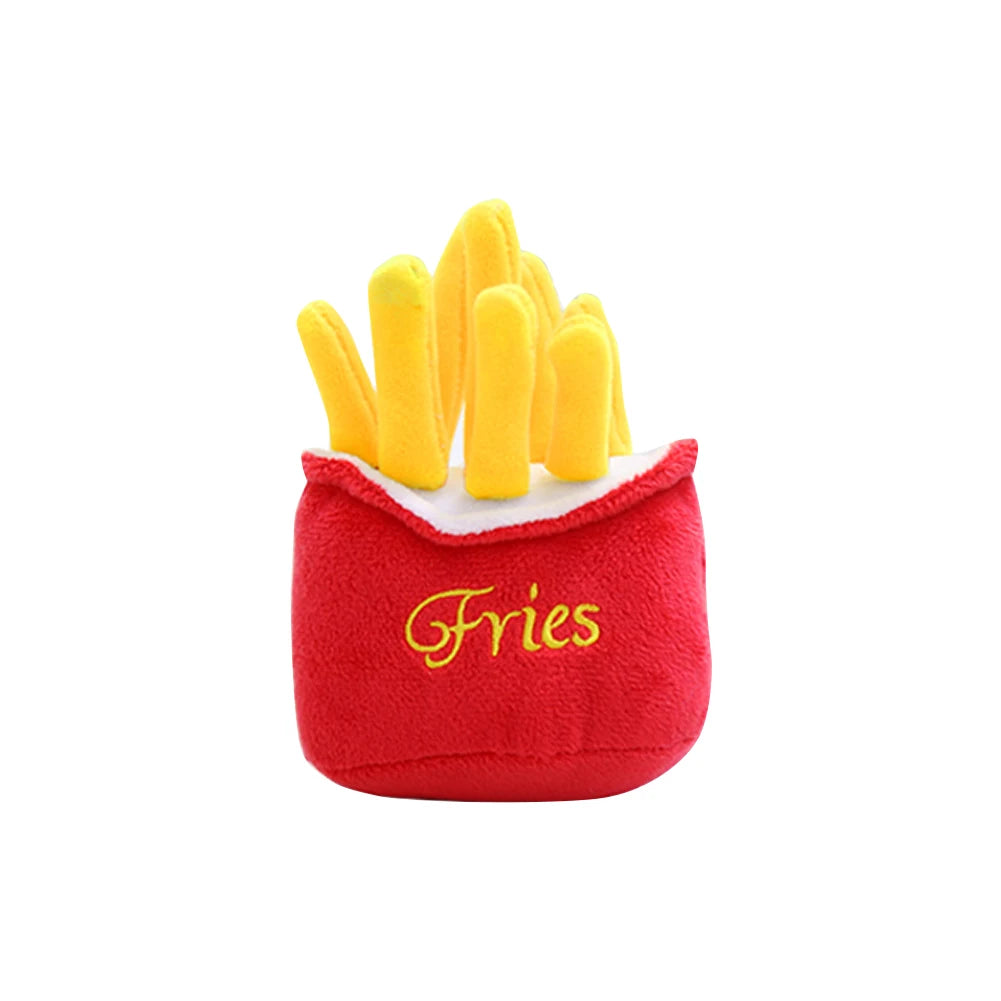 🐶 1Pc Pet Toys Fruit & Animal Cartoon Plush Squeaky Toy 🍓🐾