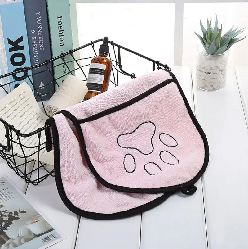 🛁 Ultra-Absorbent Pet Bath Towel – Soft Microfiber Robe for Dogs & Cats