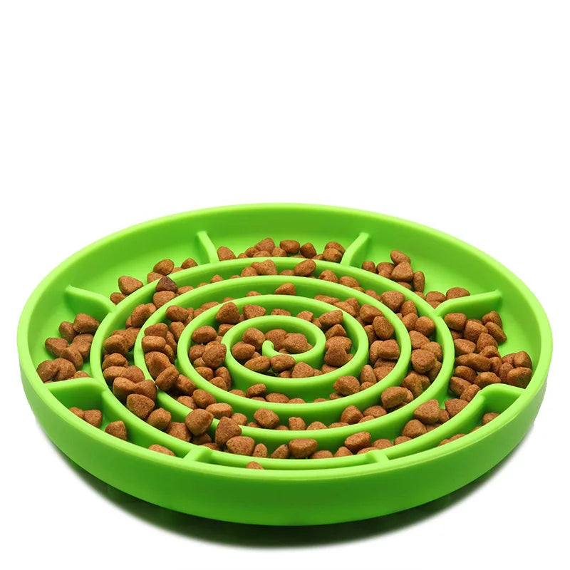 Slow Feeder Pet Bowl – Anti-Slip & Anti-Choking for Cats & Puppies 🐾🍽️