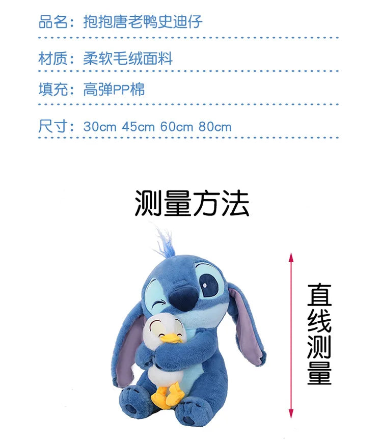 🧸 Disney Lilo & Stitch Plush Toy – Large 30cm-60cm Stuffed Cartoon Doll