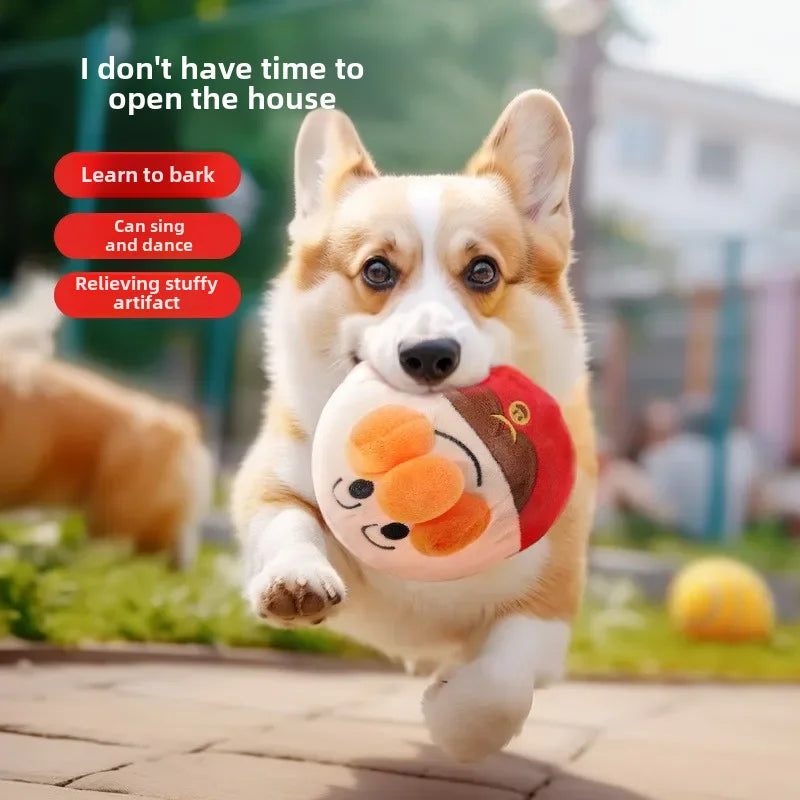 Electric Plush Jumping Dog Toy – USB Rechargeable Puzzle Ball 🤡🐾