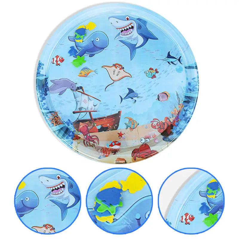 Summer Cooling Pet Water Bed – Inflatable Sensory Play Mat for Dogs & Cats