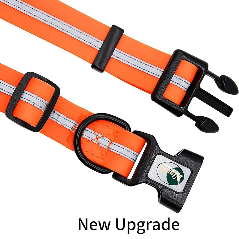 🐶 Waterproof Adjustable Dog Collar – Soft, Durable & Reflective (S/M/L)