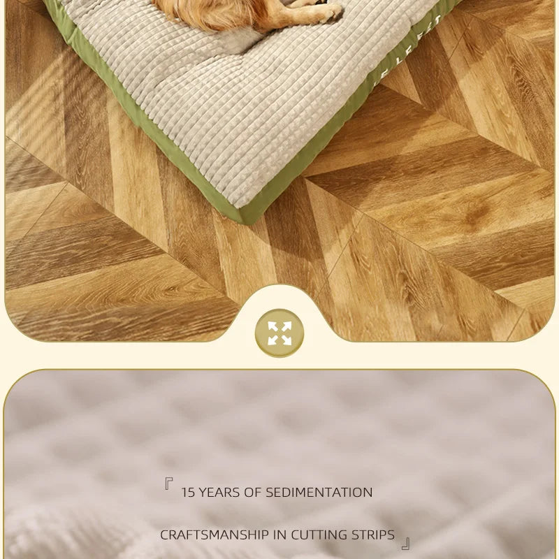 HOOPET Warm Dog Sleeping Bed – Soft Fleece Detachable Blanket Cushion for Small, Medium & Large Dogs