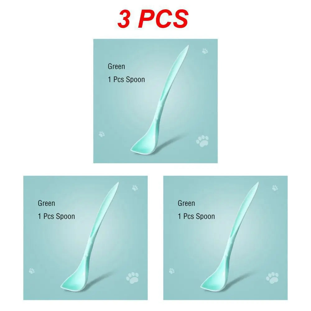 🥫 Portable Silicone Pet Can Lid with Spoon – 3-Ring Food Sealer