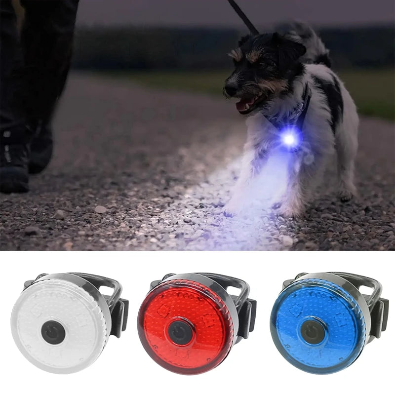 USB Rechargeable LED Pet Collar Pendant – Safety Light for Dogs & Cats, Night Walking Accessory