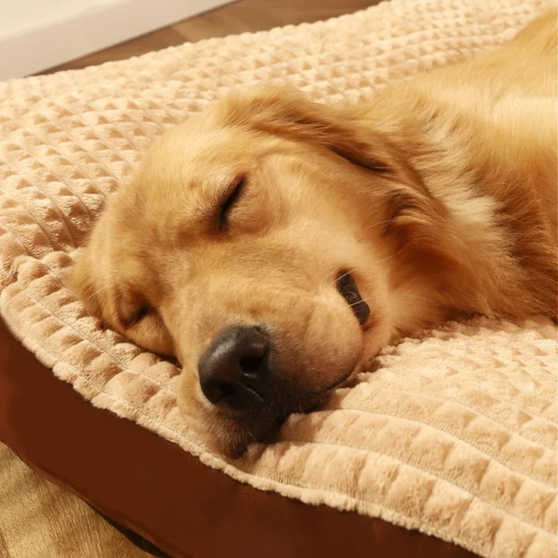 HOOPET Warm Dog Sleeping Bed – Soft Fleece Detachable Blanket Cushion for Small, Medium & Large Dogs