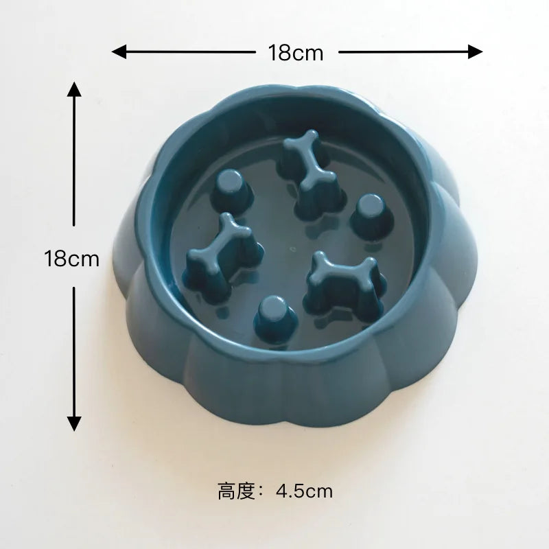 Colorful Slow Feeder Bowl for Cats & Dogs – Anti-Choking Puzzle Food Bowl for Anxiety Relief & Healthy Eating