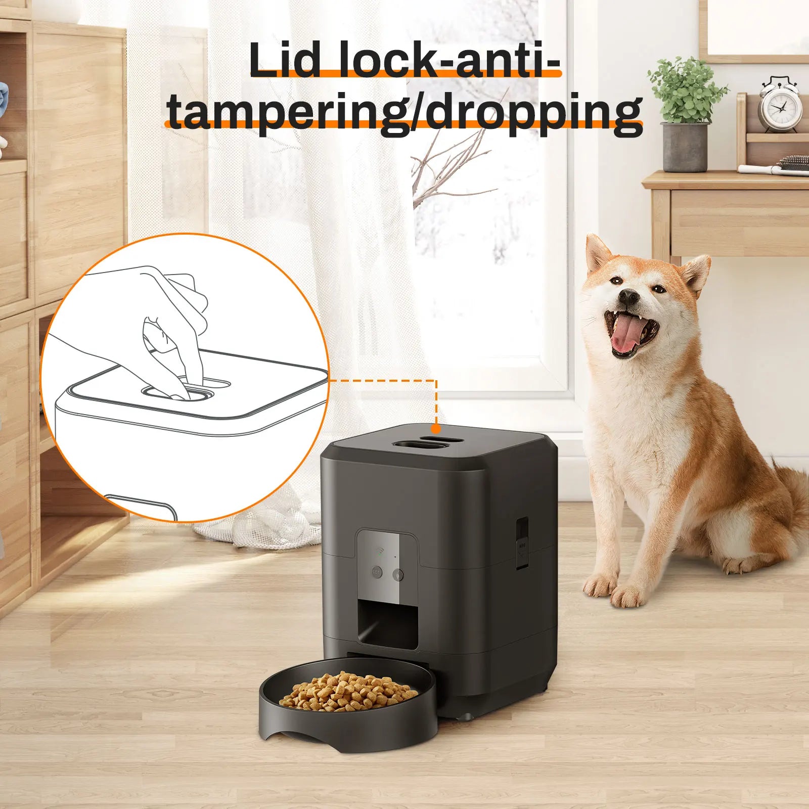Smart Automatic Pet Feeder – Timed & Slow Feed for Cats & Dogs 🐾⏱️