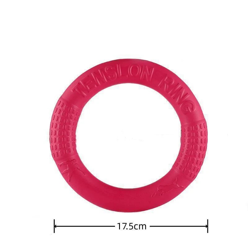 EVA Dog Training Ring Puller – Orange Interactive Flying Disk Toy for Dogs