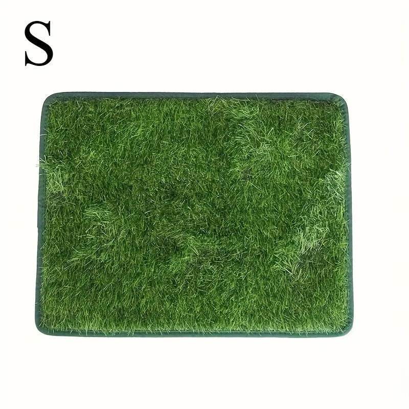 Reusable & Washable Dog Grass Mat – Odor-Control Artificial Turf Pee Pad with Non-Slip Base for Pet Training