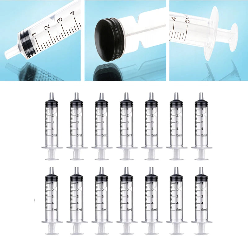 2-20Pcs Plastic Reusable Syringe (1ml-10ml) – Hydroponics, Measuring, Kitchen Tool