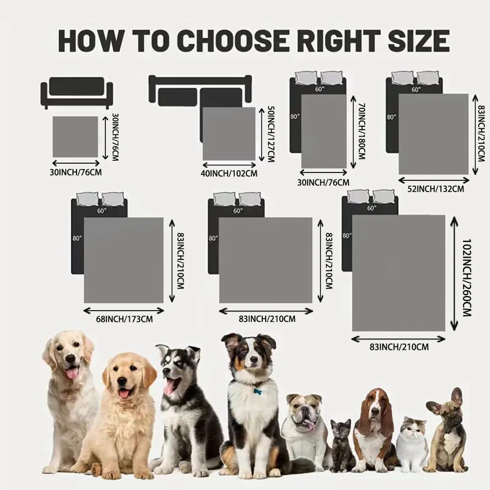 Anti-Leaking & Non-Slip Dog Bed Cover: