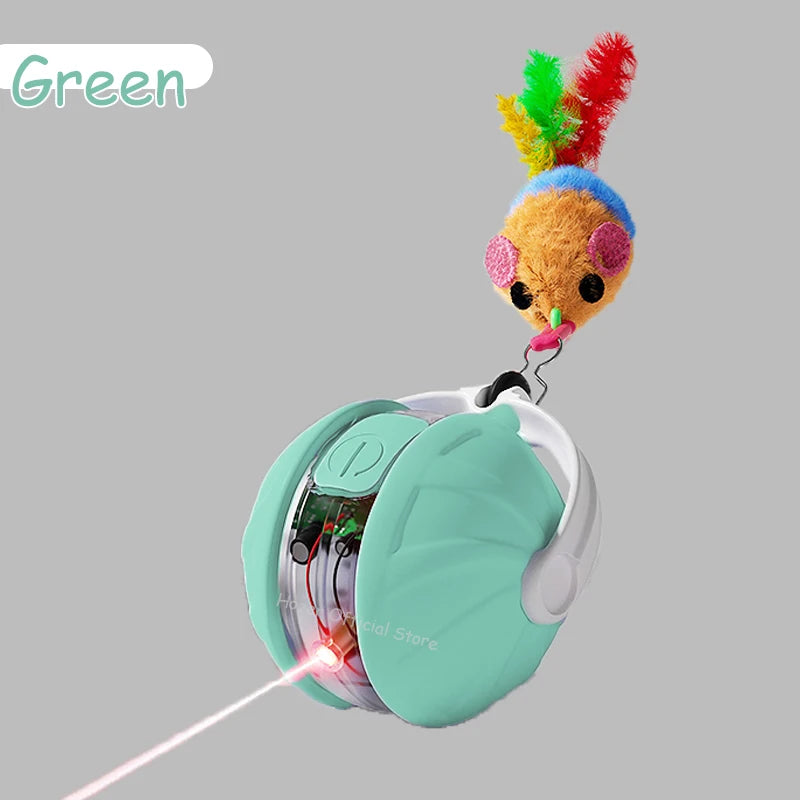 Infrared Interactive Cat Ball Toy – Rechargeable Rolling Tail Toy Imitating Mouse