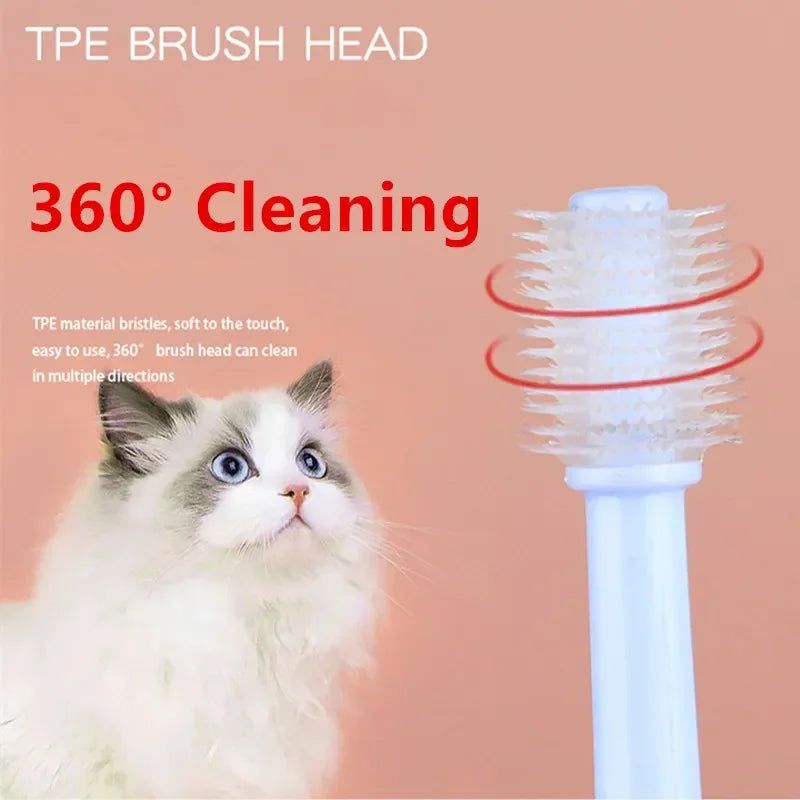 🪥 Cat Toothbrush – Soft Bristles for Gentle Teeth Cleaning | Pet Dental Care Grooming Tool