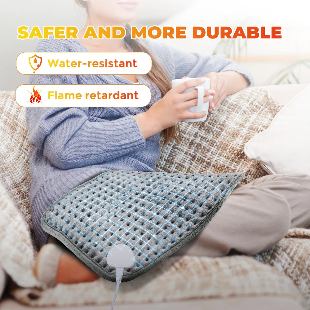 🔥 Electric Heating Pad Blanket – Thermal Shoulder, Abdomen & Back Warmer for Winter Fatigue Relief