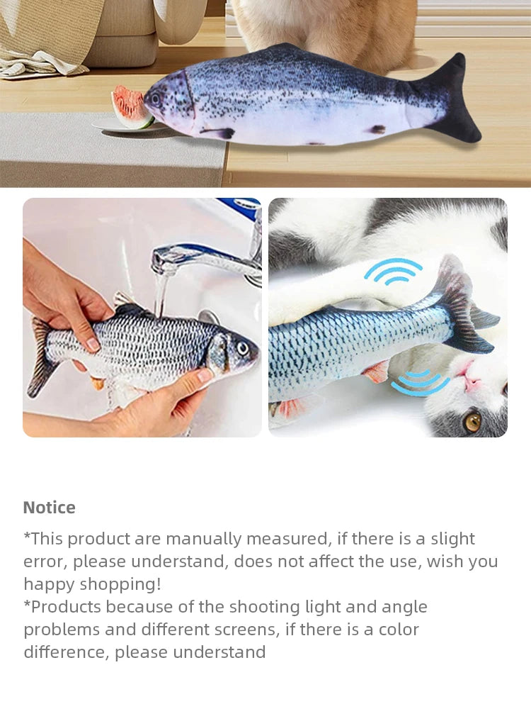 USB Floppy Fish Toy – Electric Chew Toy for Cats & Dogs