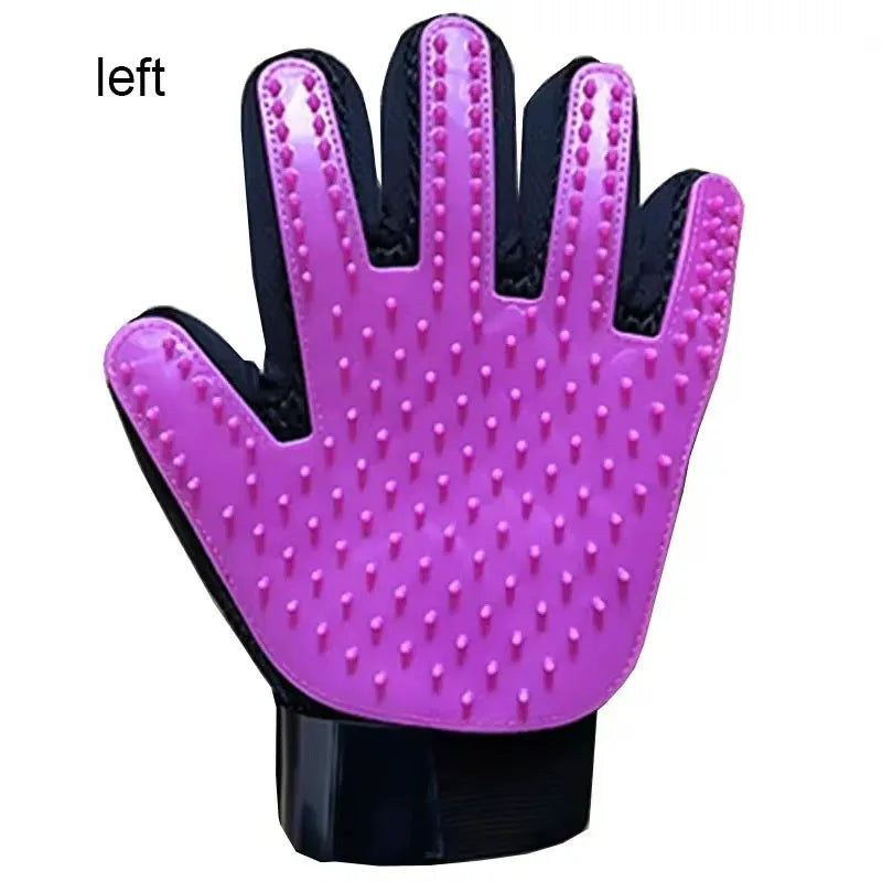 Pet Grooming Glove 🐾 Deshedding & Massage Brush for Dogs & Cats