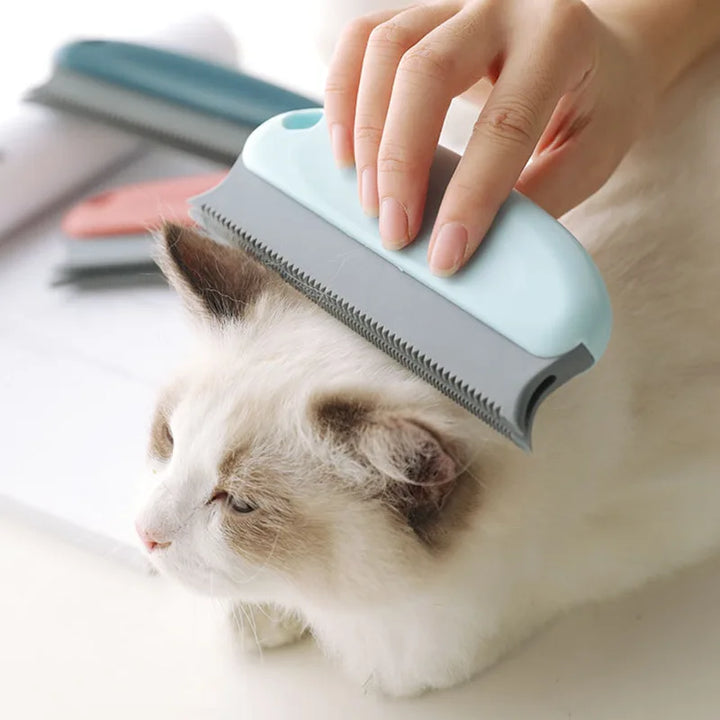 Silicone Cat Brush – Pet Hair Remover & Massage Grooming Tool for Cats and Dogs