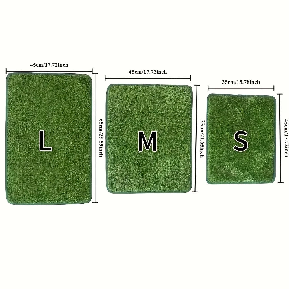 Reusable & Washable Dog Grass Mat – Odor-Control Artificial Turf Pee Pad with Non-Slip Base for Pet Training