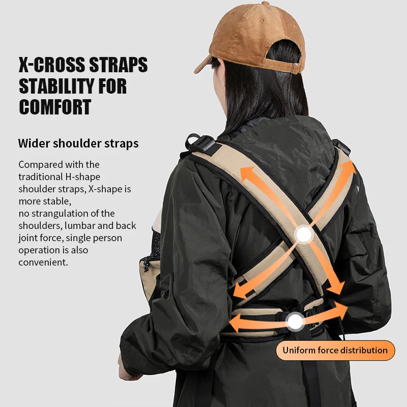 Pet Chest Backpack – Front Carrying Tote for Dogs & Cats, Breathable Outdoor Shoulder Bag, Portable Pet Travel Carrier