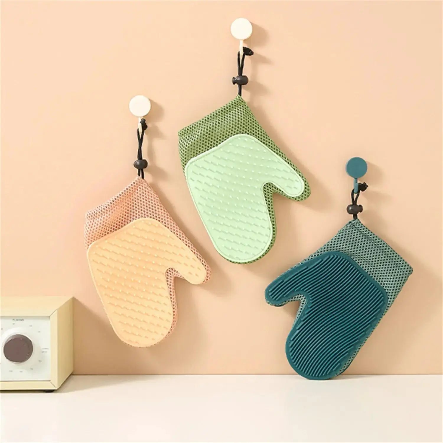 2-in-1 Cat Hair Glove & Pet Fur Remover – Grooming Glove Brush for Shedding