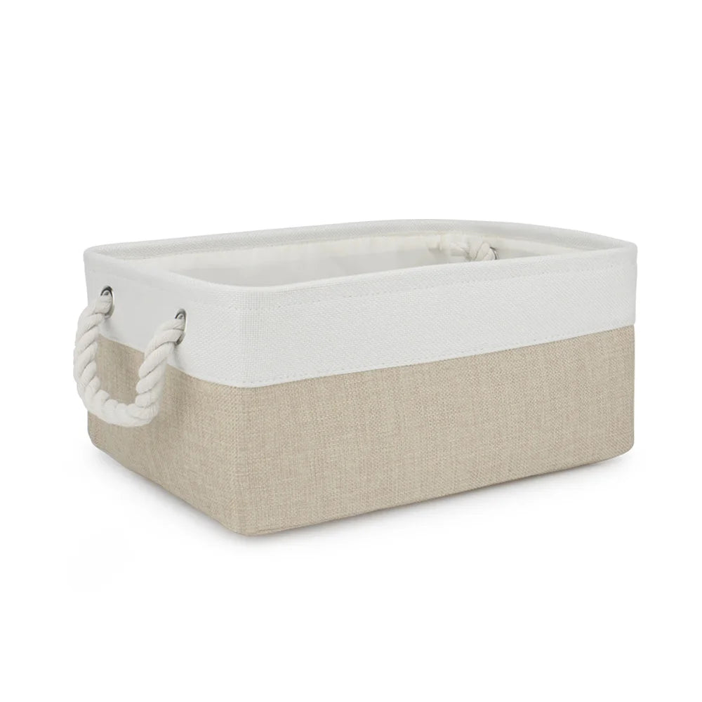 Dog Toy & Accessories Storage Basket – Organizer Bin for Pet Clothes, Leashes, Collars & Toys