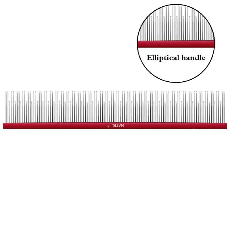 22cm Stainless Steel Pet Grooming Comb for Dogs & Cats